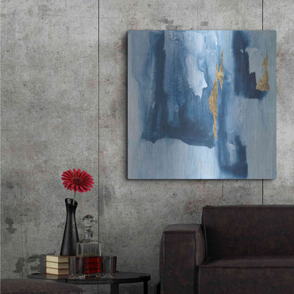 Luxe Metal Art 'Glacier V' by Chris Paschke, Metal Wall Art,36x36