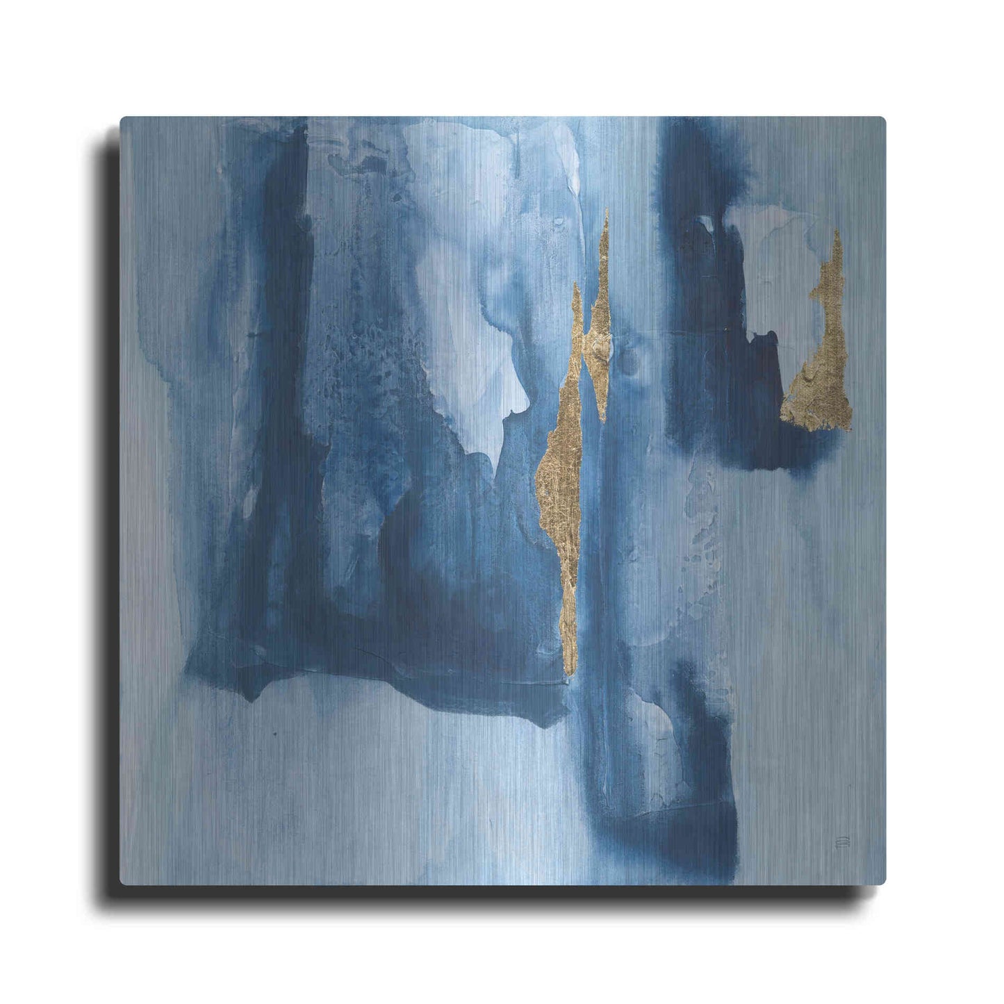 Luxe Metal Art 'Glacier V' by Chris Paschke, Metal Wall Art