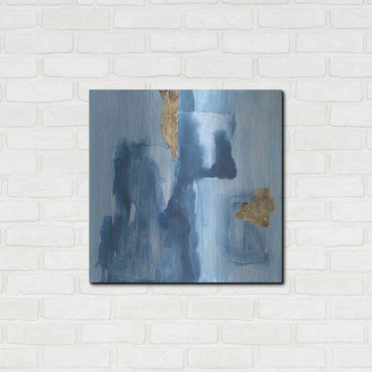 Luxe Metal Art 'Glacier VI' by Chris Paschke, Metal Wall Art,24x24