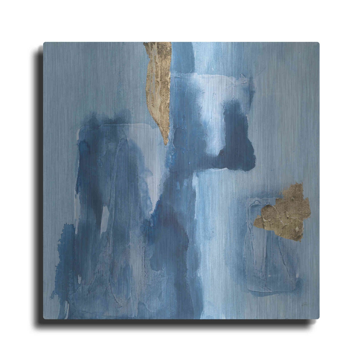 Luxe Metal Art 'Glacier VI' by Chris Paschke, Metal Wall Art