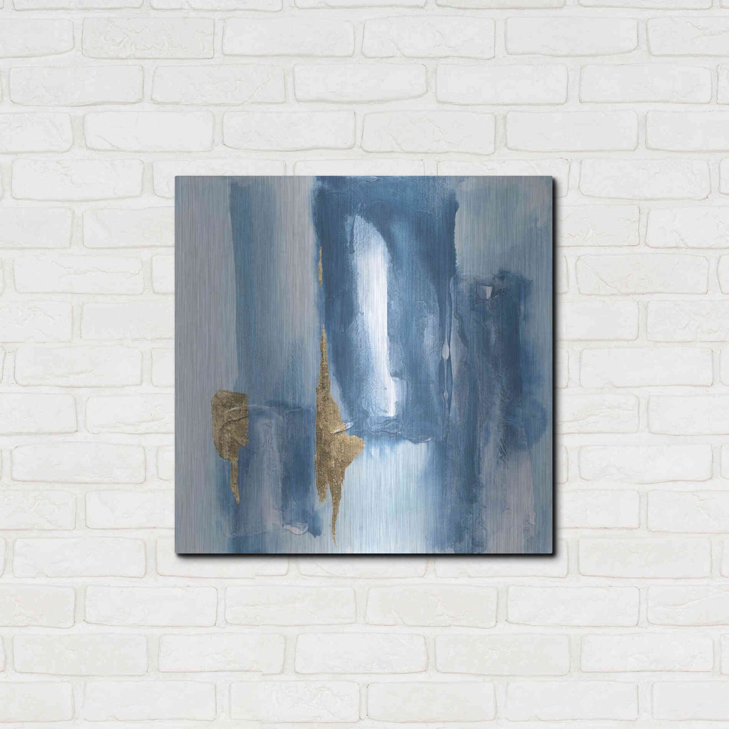 Luxe Metal Art 'Glacier VII' by Chris Paschke, Metal Wall Art,24x24