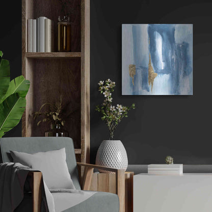 Luxe Metal Art 'Glacier VII' by Chris Paschke, Metal Wall Art,24x24