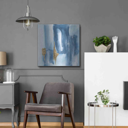 Luxe Metal Art 'Glacier VII' by Chris Paschke, Metal Wall Art,24x24