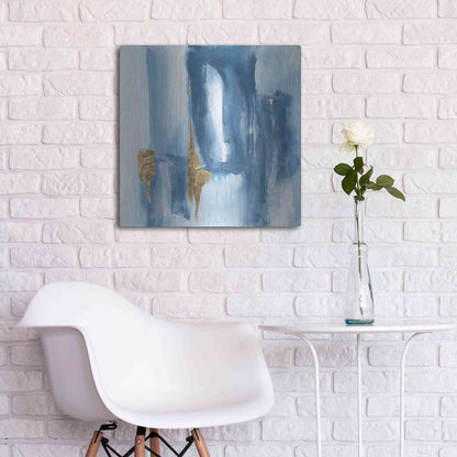 Luxe Metal Art 'Glacier VII' by Chris Paschke, Metal Wall Art,24x24