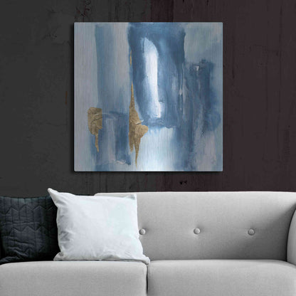 Luxe Metal Art 'Glacier VII' by Chris Paschke, Metal Wall Art,36x36