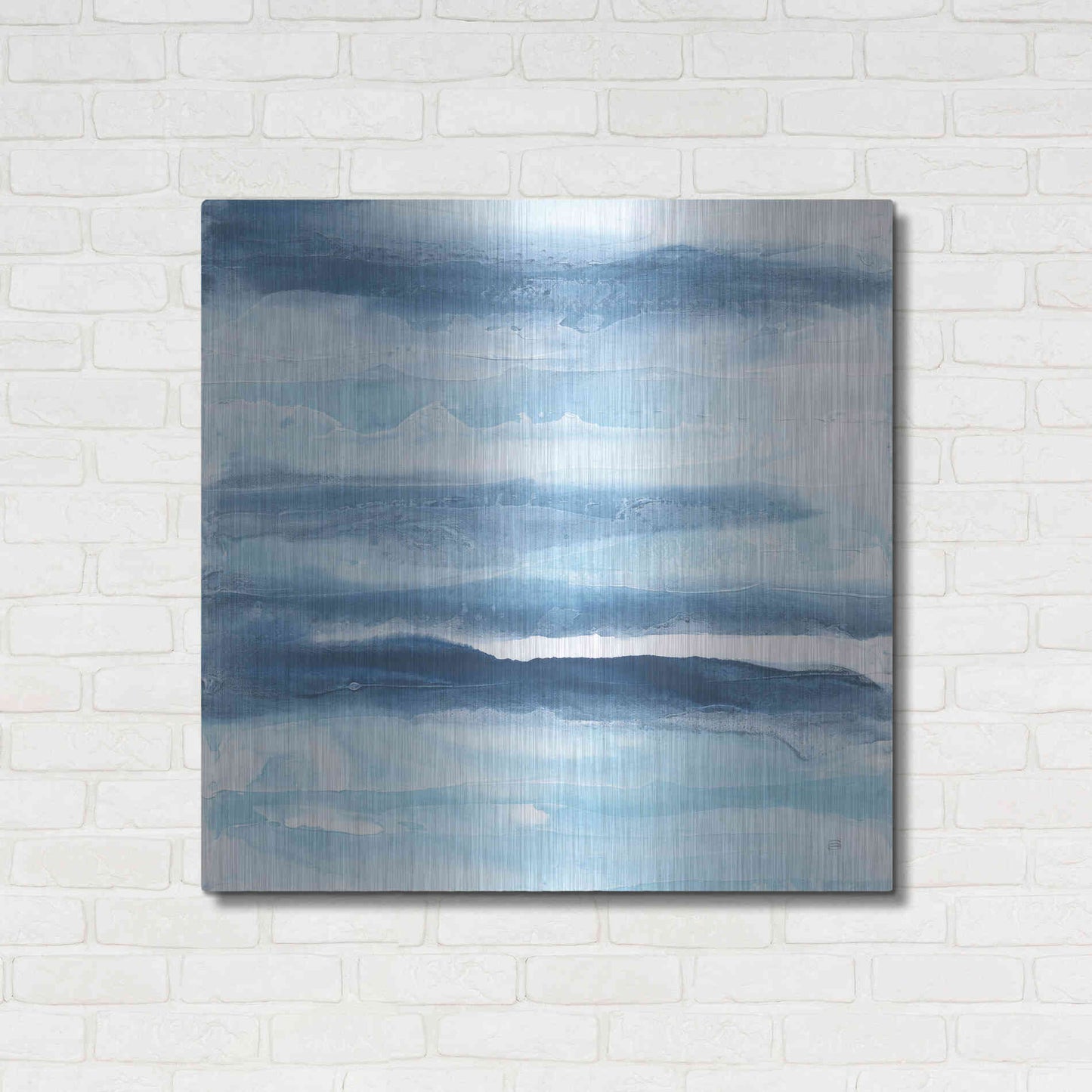 Luxe Metal Art 'Stripes I' by Chris Paschke, Metal Wall Art,36x36