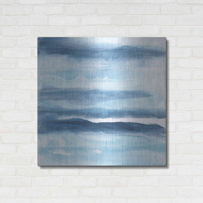 Luxe Metal Art 'Stripes I' by Chris Paschke, Metal Wall Art,36x36