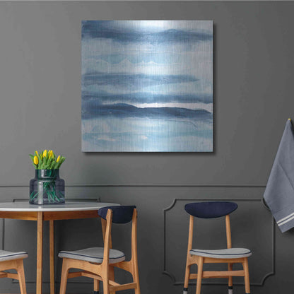 Luxe Metal Art 'Stripes I' by Chris Paschke, Metal Wall Art,36x36