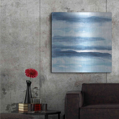 Luxe Metal Art 'Stripes I' by Chris Paschke, Metal Wall Art,36x36