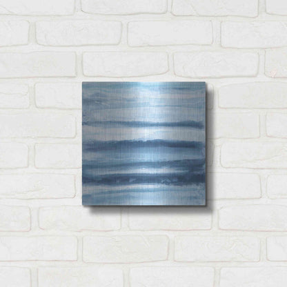 Luxe Metal Art 'Stripes II' by Chris Paschke, Metal Wall Art,12x12