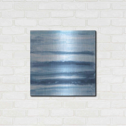 Luxe Metal Art 'Stripes II' by Chris Paschke, Metal Wall Art,24x24