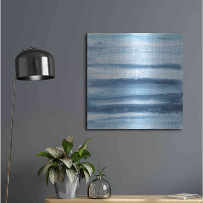 Luxe Metal Art 'Stripes II' by Chris Paschke, Metal Wall Art,24x24