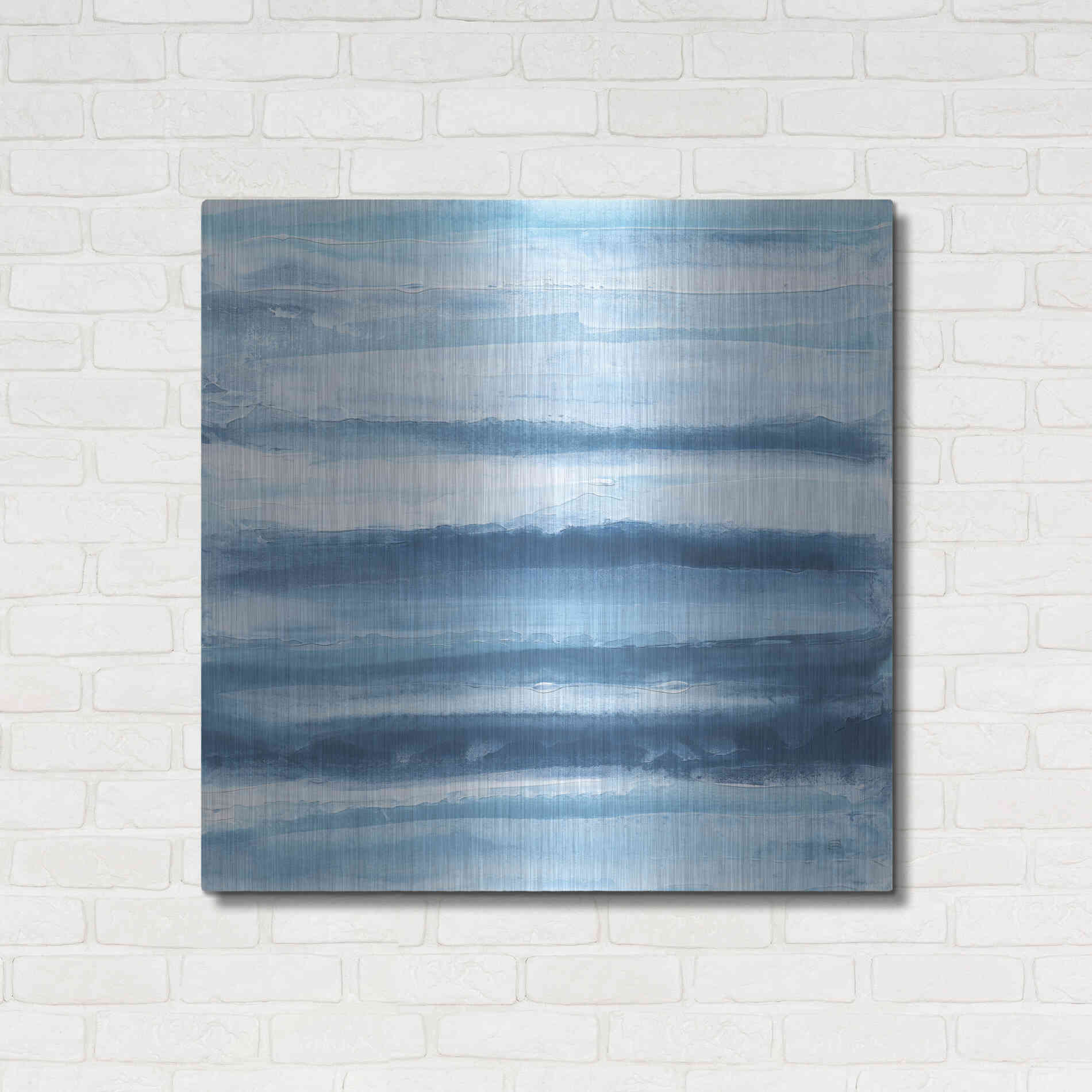 Luxe Metal Art 'Stripes II' by Chris Paschke, Metal Wall Art,36x36