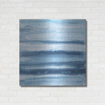 Luxe Metal Art 'Stripes II' by Chris Paschke, Metal Wall Art,36x36