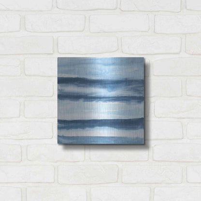 Luxe Metal Art 'Stripes IV' by Chris Paschke, Metal Wall Art,12x12