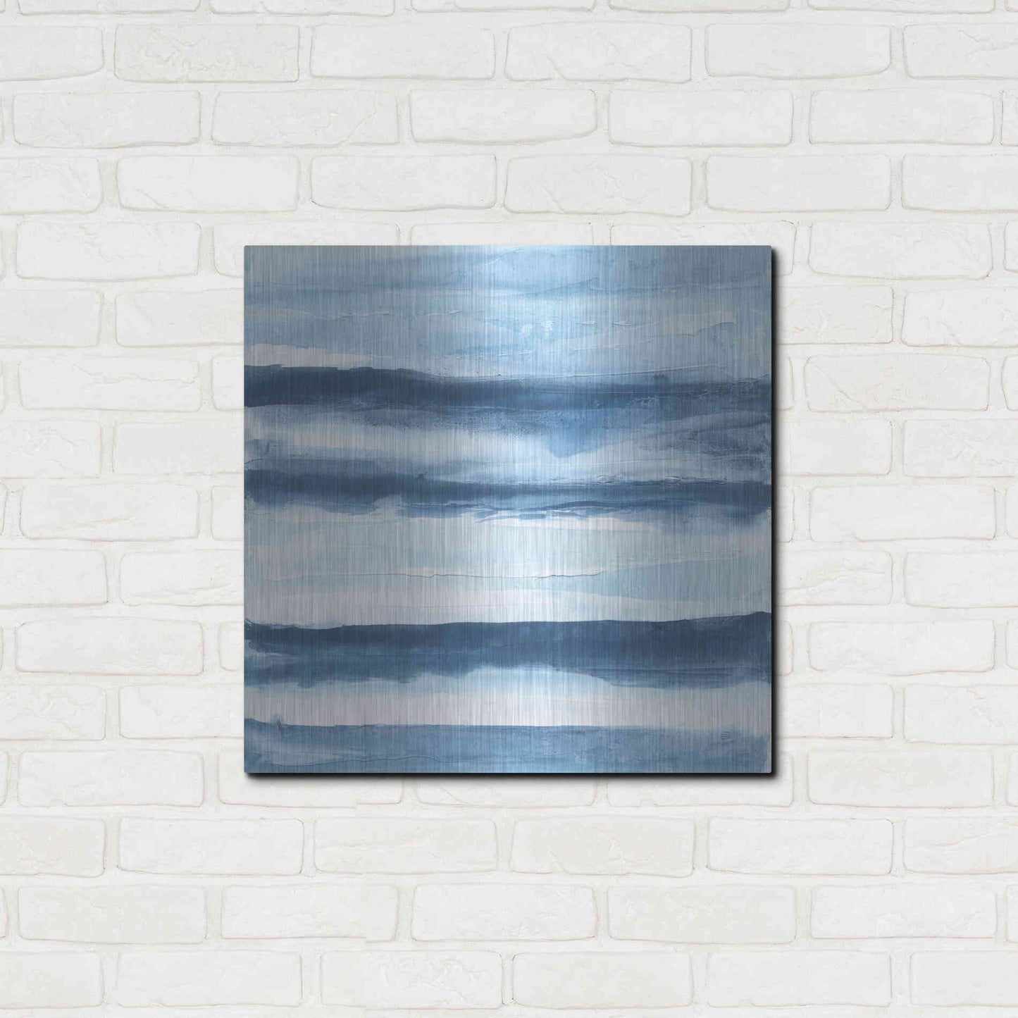 Luxe Metal Art 'Stripes IV' by Chris Paschke, Metal Wall Art,24x24