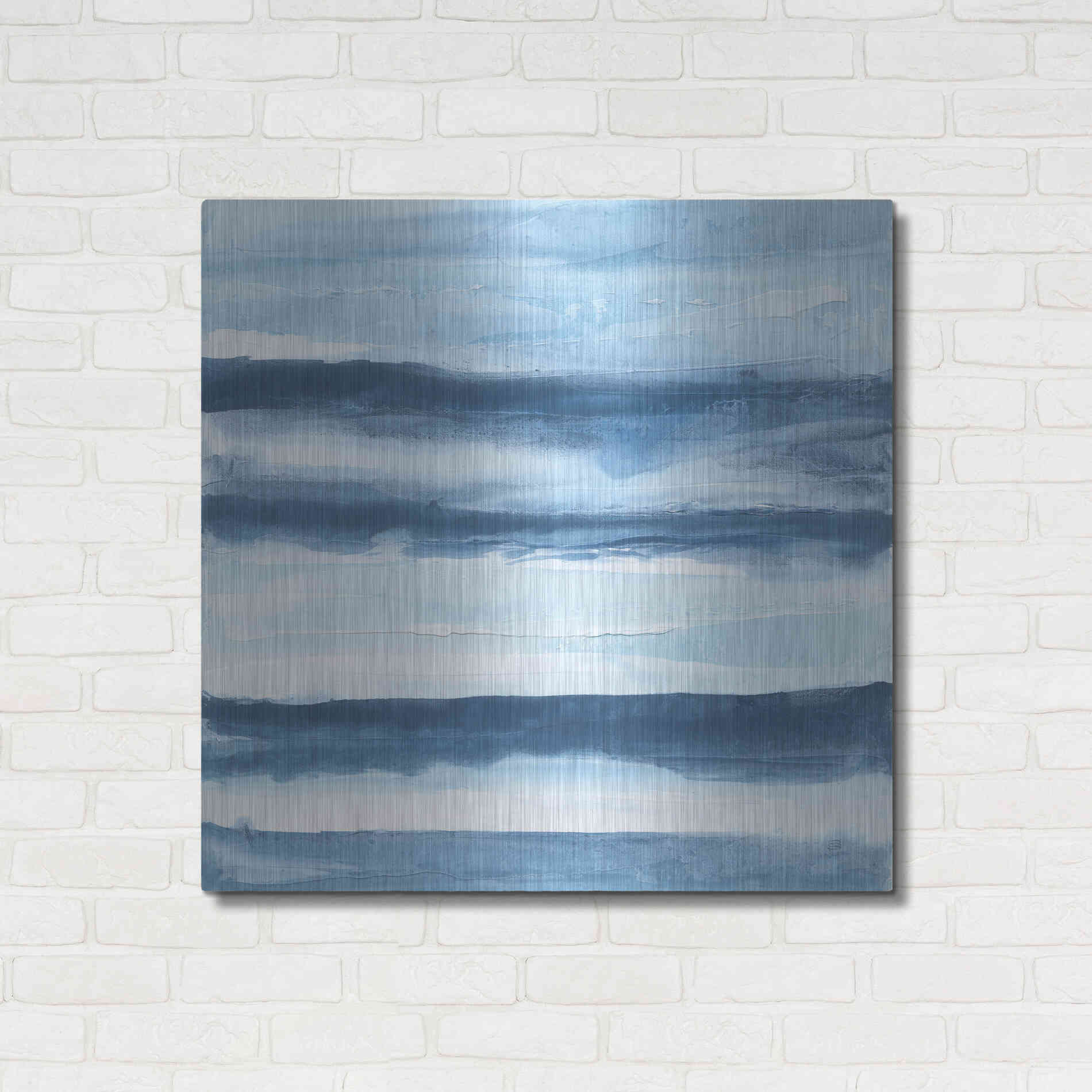 Luxe Metal Art 'Stripes IV' by Chris Paschke, Metal Wall Art,36x36