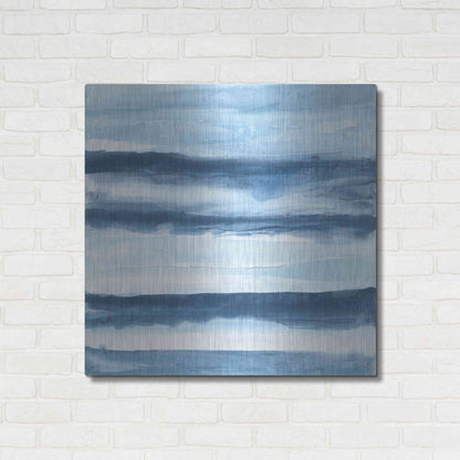 Luxe Metal Art 'Stripes IV' by Chris Paschke, Metal Wall Art,36x36