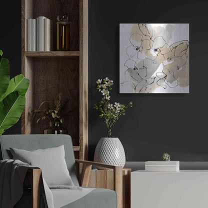 Luxe Metal Art 'Original Neutrals I' by Chris Paschke, Metal Wall Art,24x24