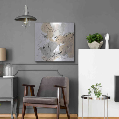 Luxe Metal Art 'Original Neutrals I' by Chris Paschke, Metal Wall Art,24x24
