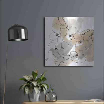 Luxe Metal Art 'Original Neutrals I' by Chris Paschke, Metal Wall Art,24x24