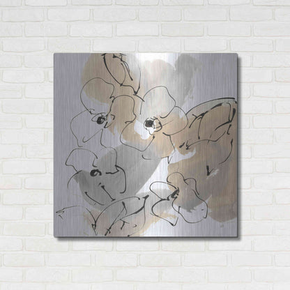 Luxe Metal Art 'Original Neutrals I' by Chris Paschke, Metal Wall Art,36x36