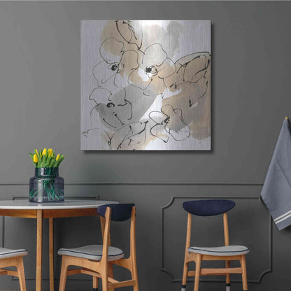 Luxe Metal Art 'Original Neutrals I' by Chris Paschke, Metal Wall Art,36x36