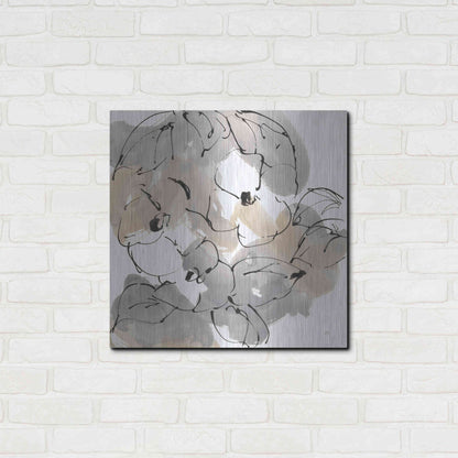 Luxe Metal Art 'Original Neutrals II' by Chris Paschke, Metal Wall Art,24x24