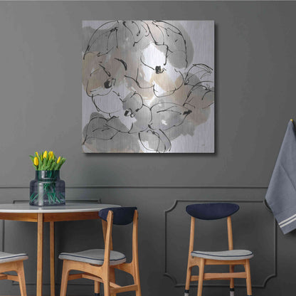 Luxe Metal Art 'Original Neutrals II' by Chris Paschke, Metal Wall Art,36x36