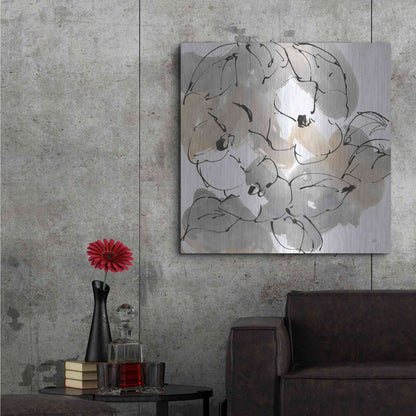 Luxe Metal Art 'Original Neutrals II' by Chris Paschke, Metal Wall Art,36x36