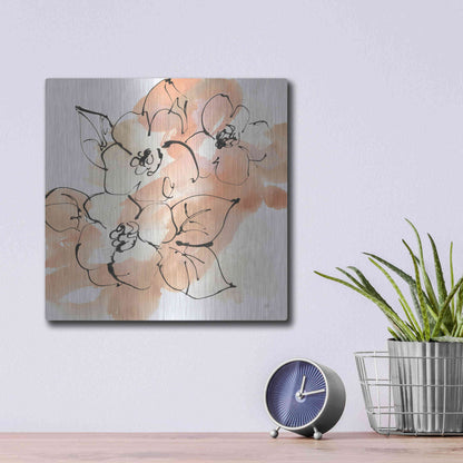 Luxe Metal Art 'Terracotta Neutrals I' by Chris Paschke, Metal Wall Art,12x12