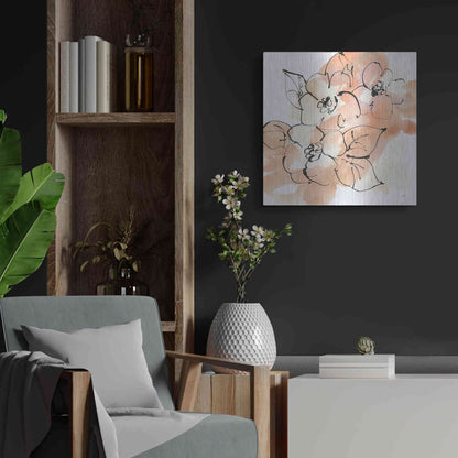 Luxe Metal Art 'Terracotta Neutrals I' by Chris Paschke, Metal Wall Art,24x24