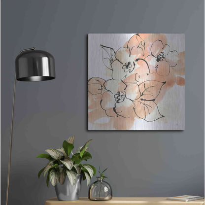 Luxe Metal Art 'Terracotta Neutrals I' by Chris Paschke, Metal Wall Art,24x24