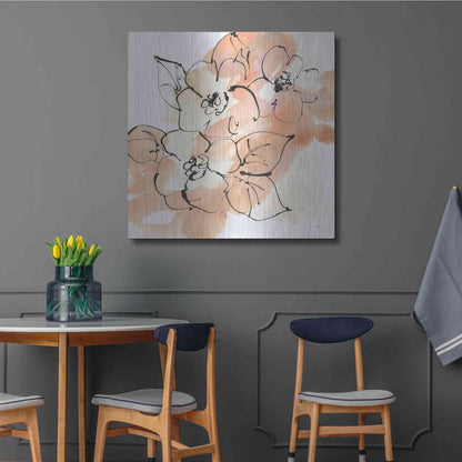 Luxe Metal Art 'Terracotta Neutrals I' by Chris Paschke, Metal Wall Art,36x36