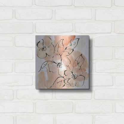 Luxe Metal Art 'Terracotta Neutrals II' by Chris Paschke, Metal Wall Art,12x12