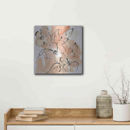 Luxe Metal Art 'Terracotta Neutrals II' by Chris Paschke, Metal Wall Art,12x12