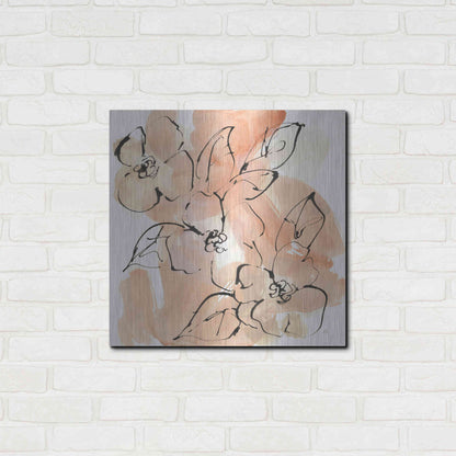 Luxe Metal Art 'Terracotta Neutrals II' by Chris Paschke, Metal Wall Art,24x24