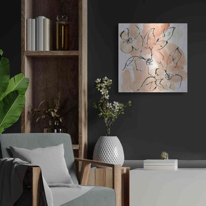 Luxe Metal Art 'Terracotta Neutrals II' by Chris Paschke, Metal Wall Art,24x24