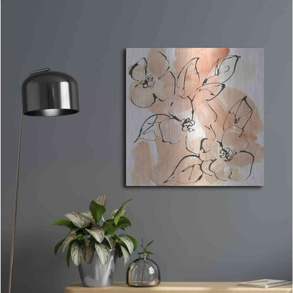 Luxe Metal Art 'Terracotta Neutrals II' by Chris Paschke, Metal Wall Art,24x24