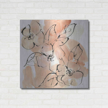 Luxe Metal Art 'Terracotta Neutrals II' by Chris Paschke, Metal Wall Art,36x36