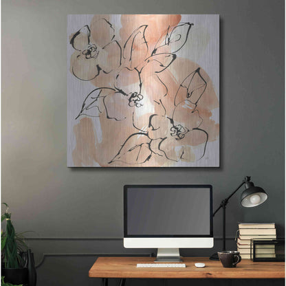 Luxe Metal Art 'Terracotta Neutrals II' by Chris Paschke, Metal Wall Art,36x36