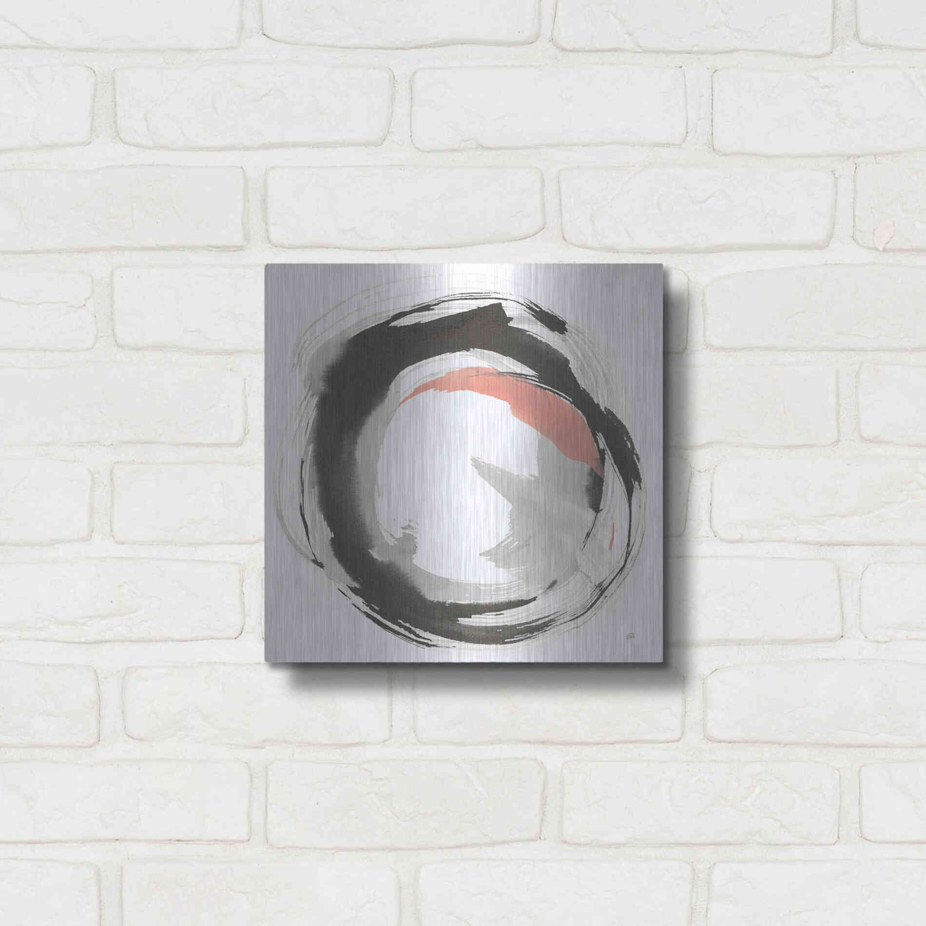 Luxe Metal Art 'Hake Clay I' by Chris Paschke, Metal Wall Art,12x12