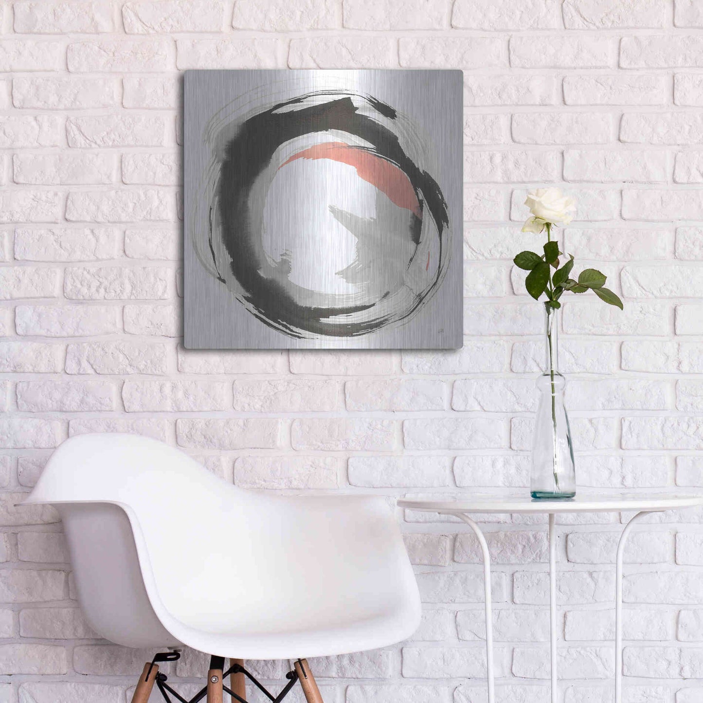 Luxe Metal Art 'Hake Clay I' by Chris Paschke, Metal Wall Art,24x24