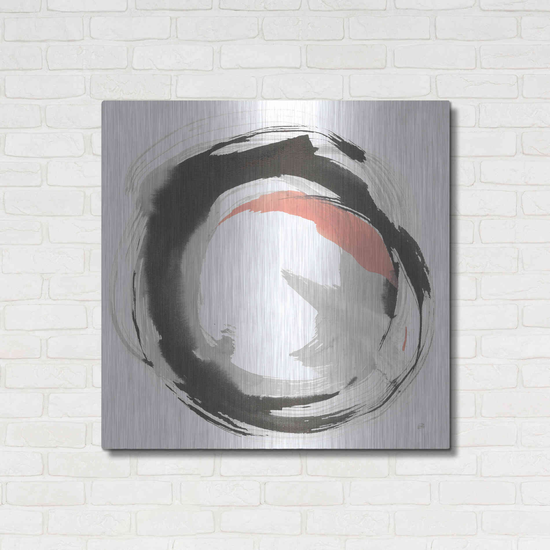 Luxe Metal Art 'Hake Clay I' by Chris Paschke, Metal Wall Art,36x36