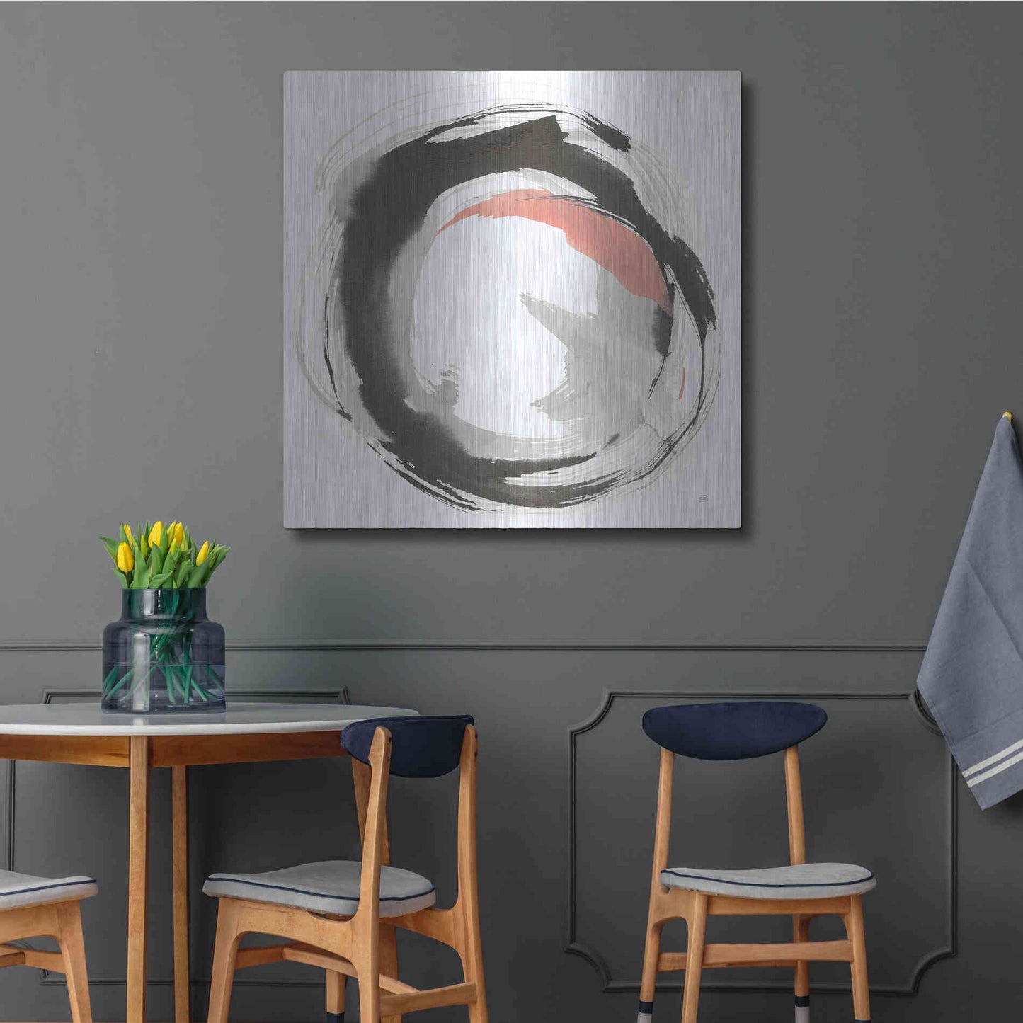 Luxe Metal Art 'Hake Clay I' by Chris Paschke, Metal Wall Art,36x36