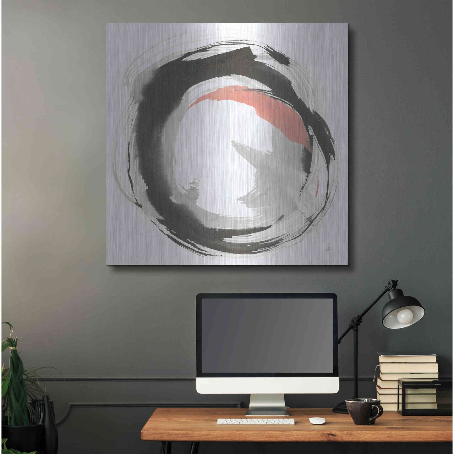 Luxe Metal Art 'Hake Clay I' by Chris Paschke, Metal Wall Art,36x36