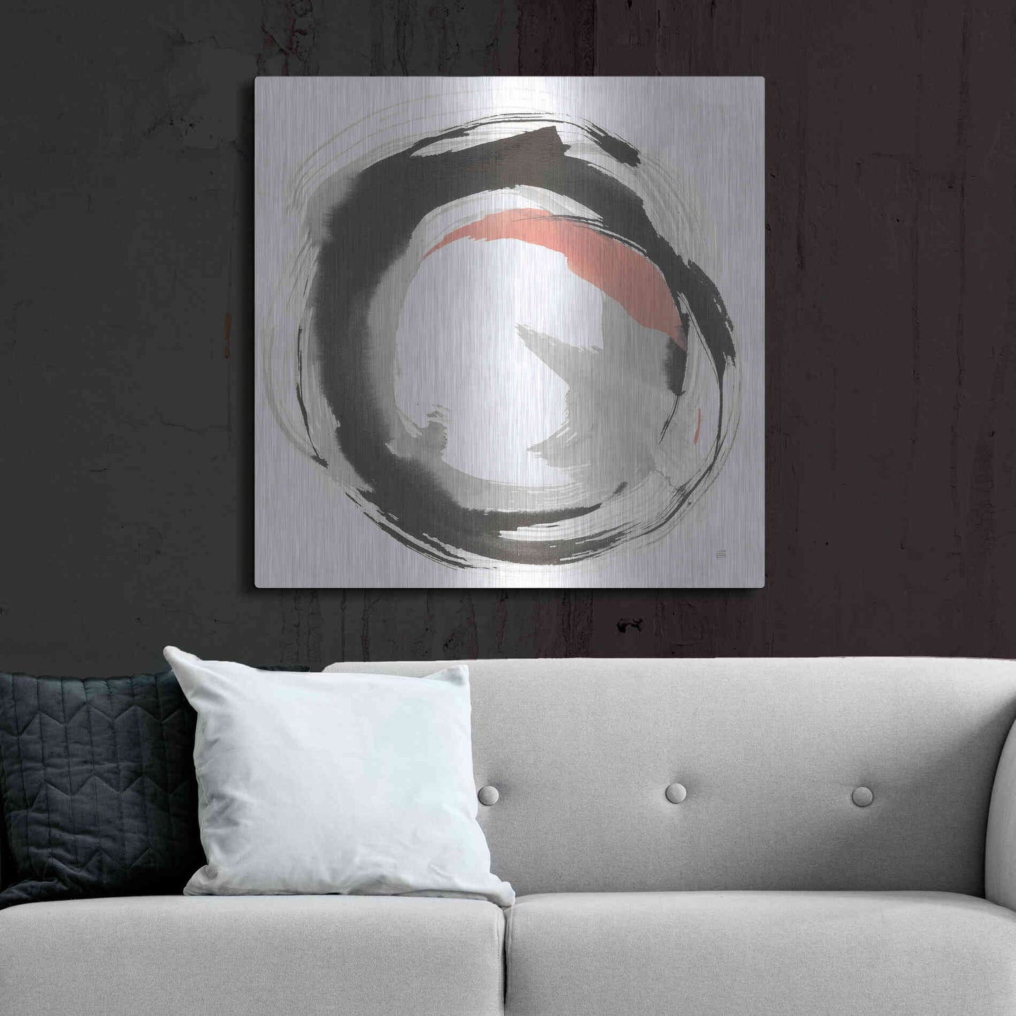 Luxe Metal Art 'Hake Clay I' by Chris Paschke, Metal Wall Art,36x36