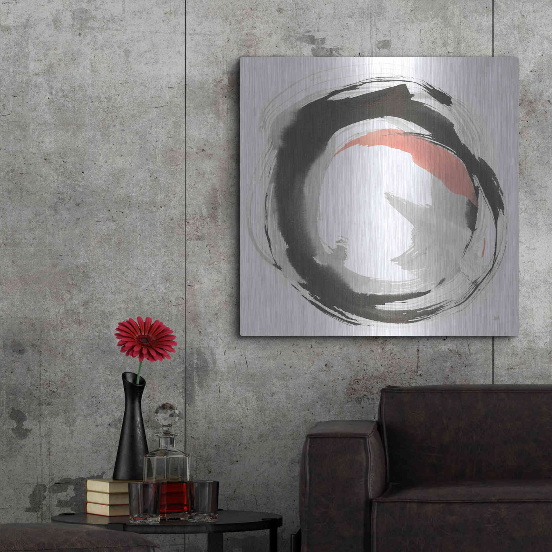 Luxe Metal Art 'Hake Clay I' by Chris Paschke, Metal Wall Art,36x36