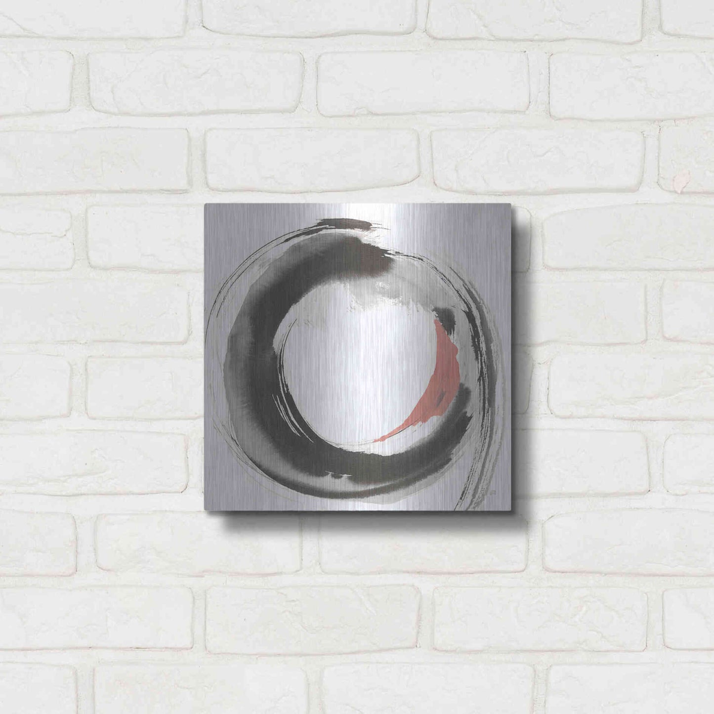 Luxe Metal Art 'Hake Clay II' by Chris Paschke, Metal Wall Art,12x12