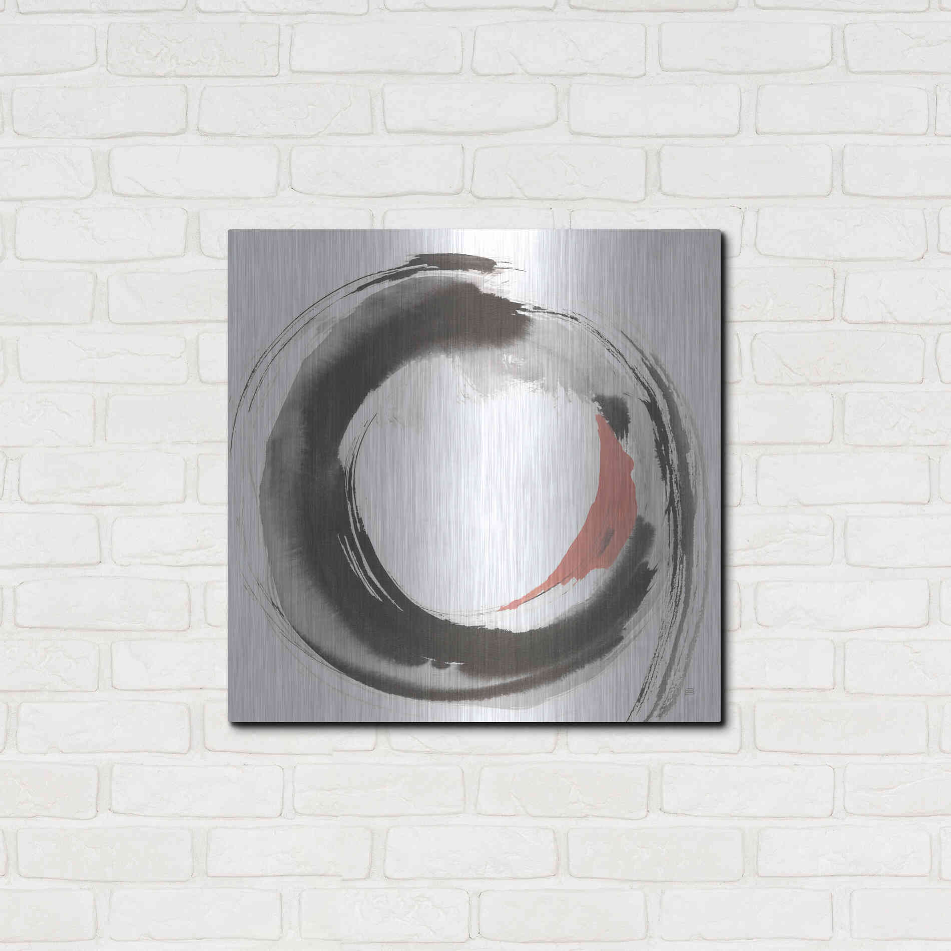 Luxe Metal Art 'Hake Clay II' by Chris Paschke, Metal Wall Art,24x24